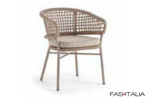 Poltroncina da esterno con rivestimento in corda